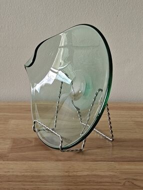 Danish Holmegaard Green Art Glass Bowl